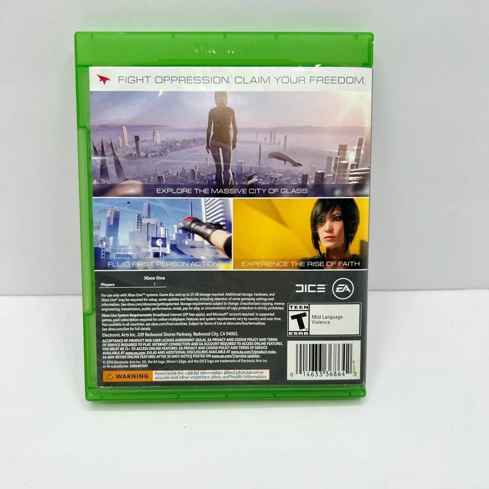 Microsoft Xbox One Game Green and Red Case